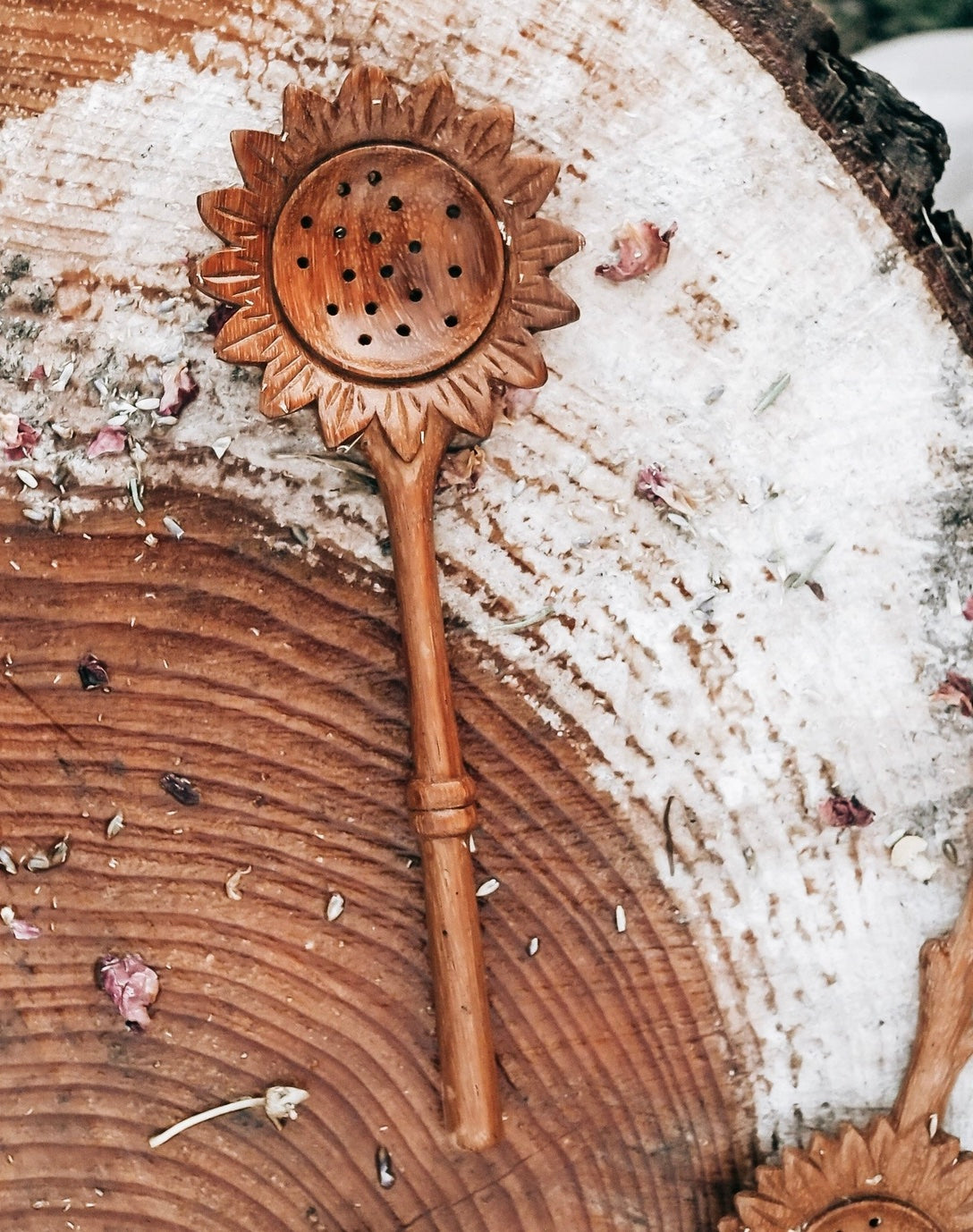 Sunflower Slotted Spoon